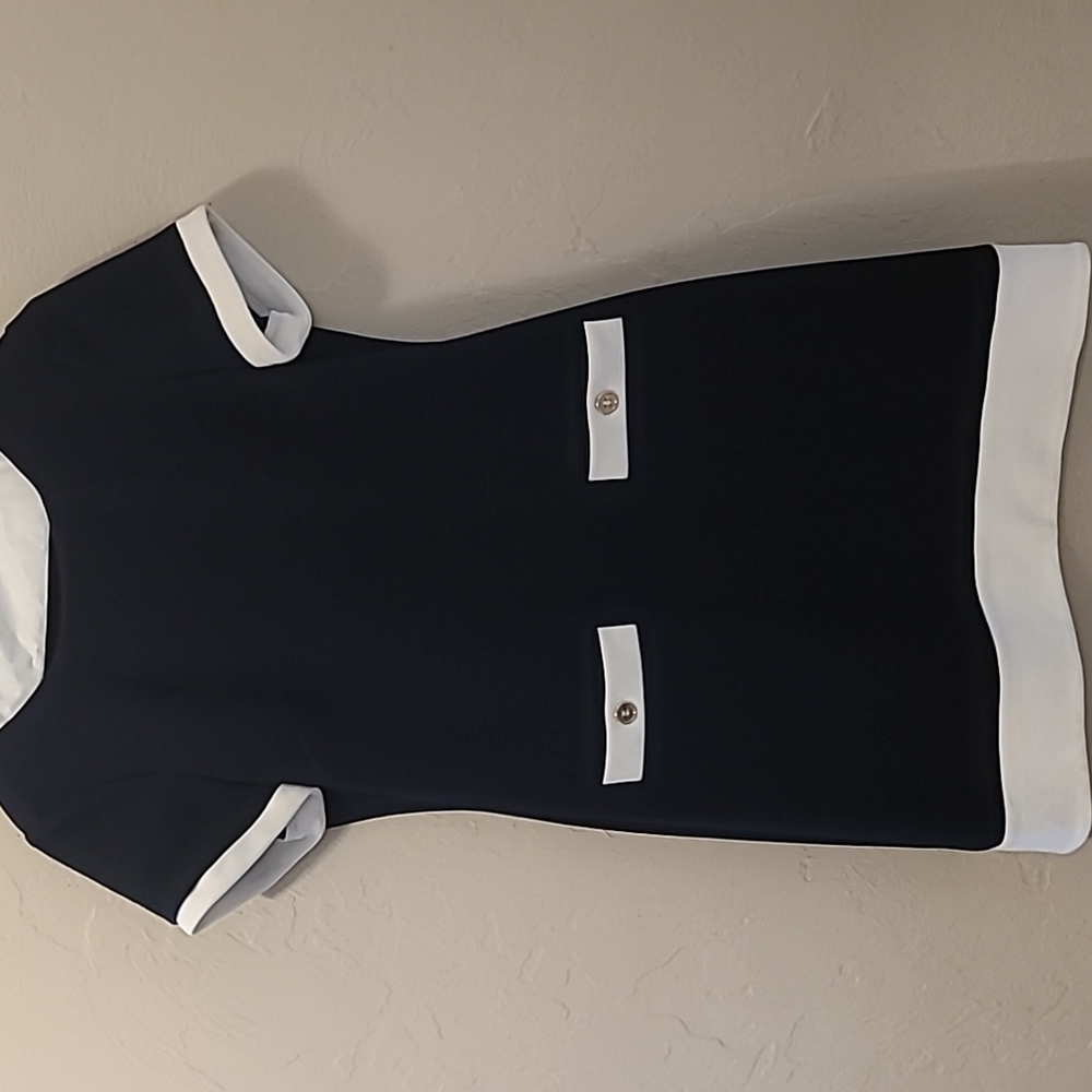 Tommy Hilfiger navy blue and white dress
